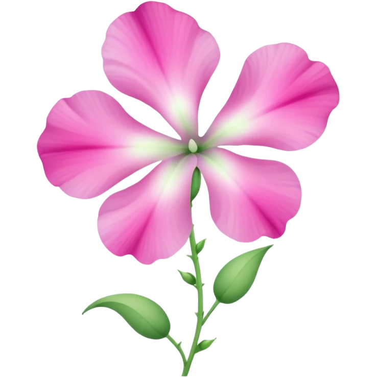 sweetpea flower, pink with dotted center emoji