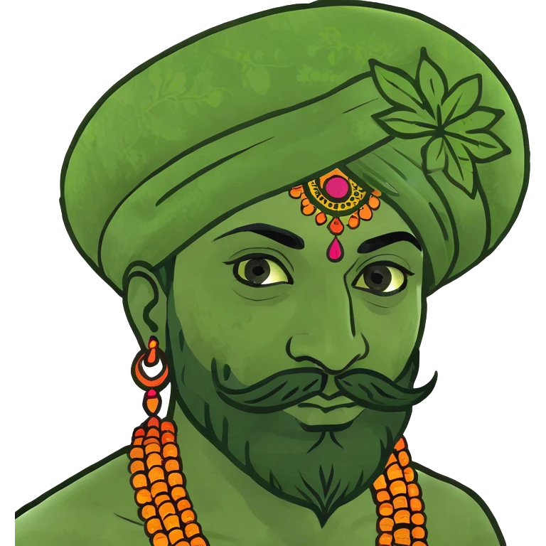 Man with mehndi emoji
