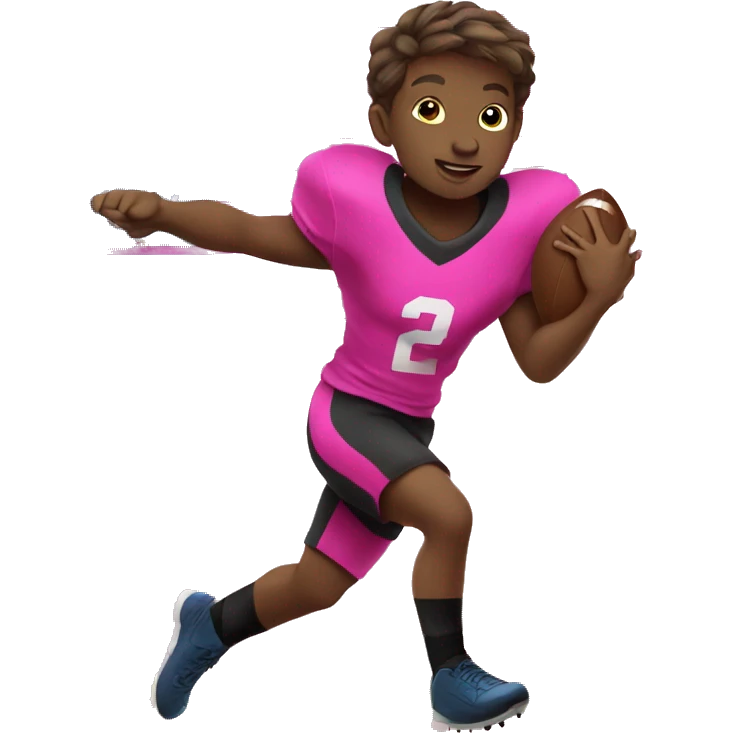 Flag football pink emoji