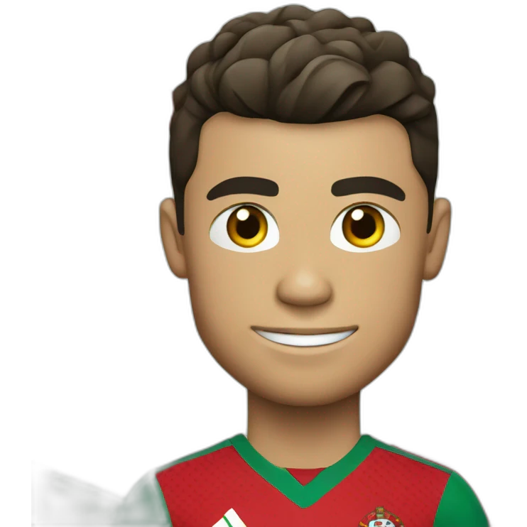 cristiano ronaldo with portugal shirt emoji
