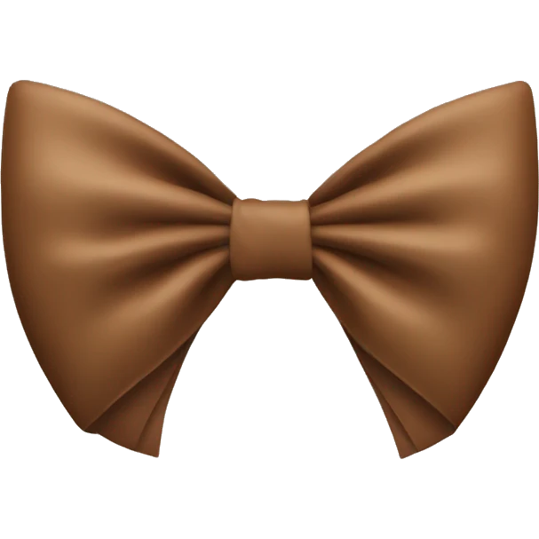 Brown  bow emoji