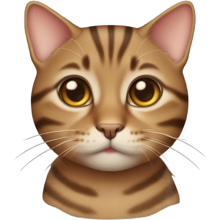 boy brown tabby cat that’s fat emoji