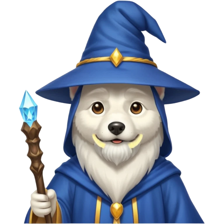 Husky wizard emoji