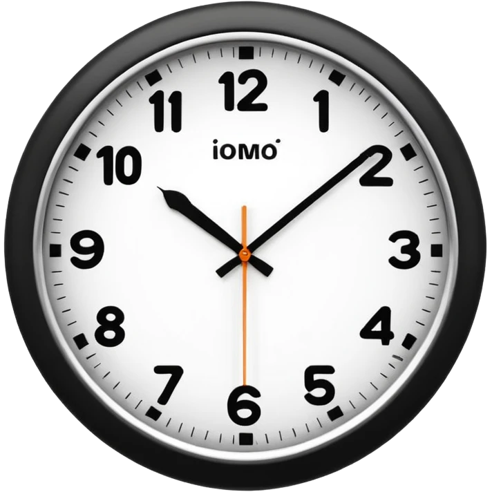 wall clock showing 8 am emoji