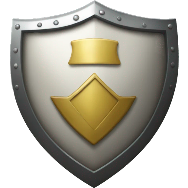 A shield in a form of a heart emoji