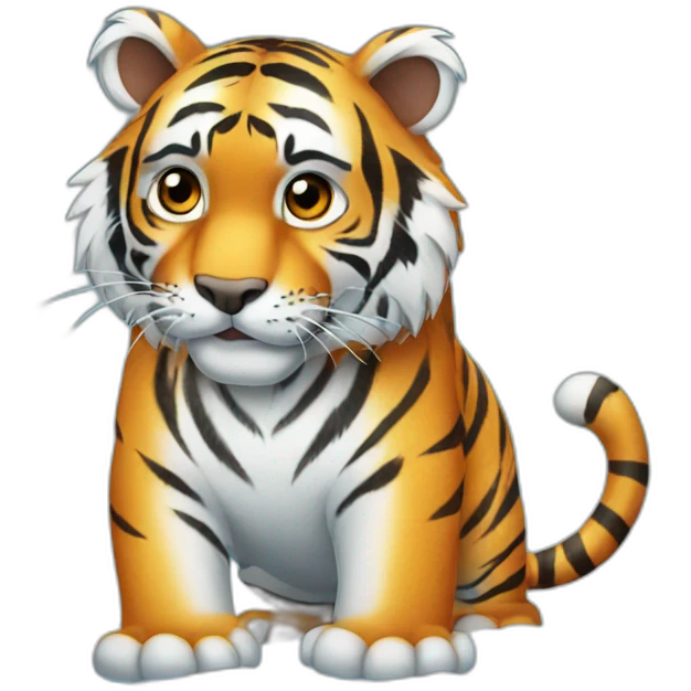 tiger on ice emoji