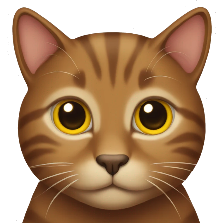 Brown cat emoji