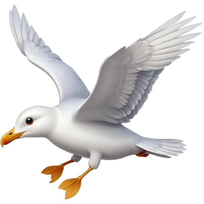 seagull flying emoji