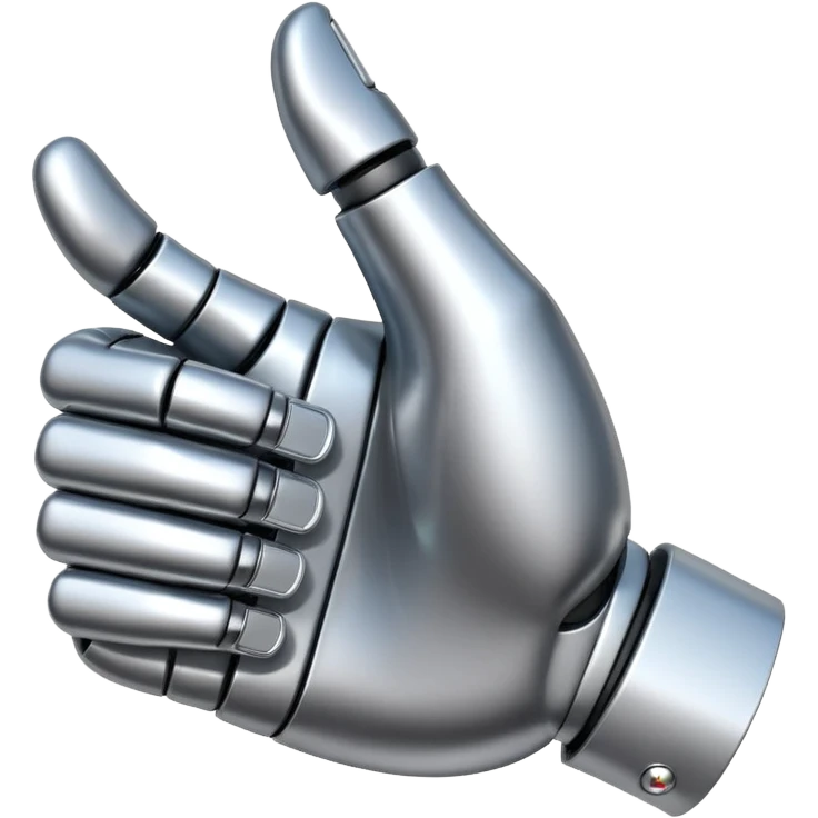 robot hand thumbs up emoji