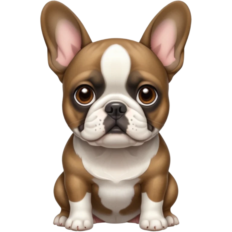 Brindle French bulldog emoji
