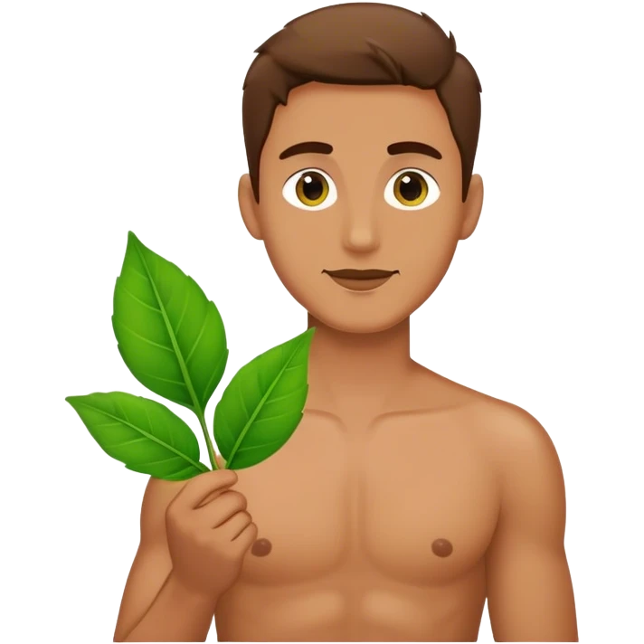 man with leaf emoji