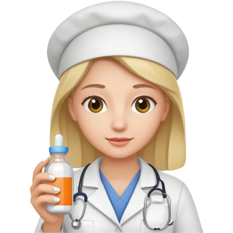 Nurse with pills emoji