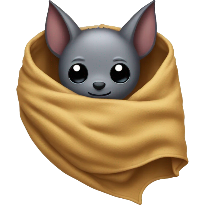Bat wrapped up in a blanket  emoji