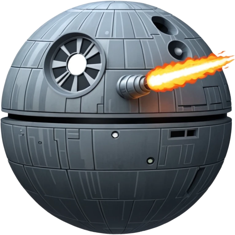 Death star firing at usa emoji