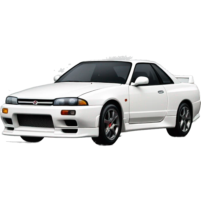white nissan skyline r32 emoji