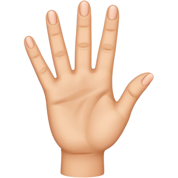 Emoji of hand that shows three fingers emoji