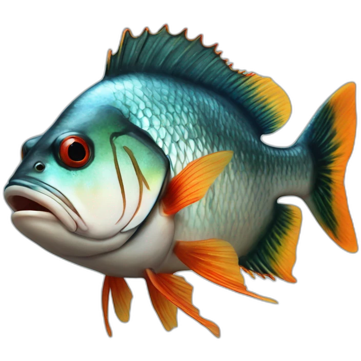 hyper realistic fishy Sanna Marin emoji