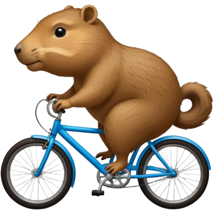 capibara on a bike emoji
