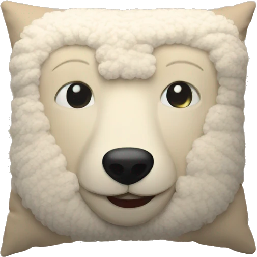 beige sherpa pillow emoji