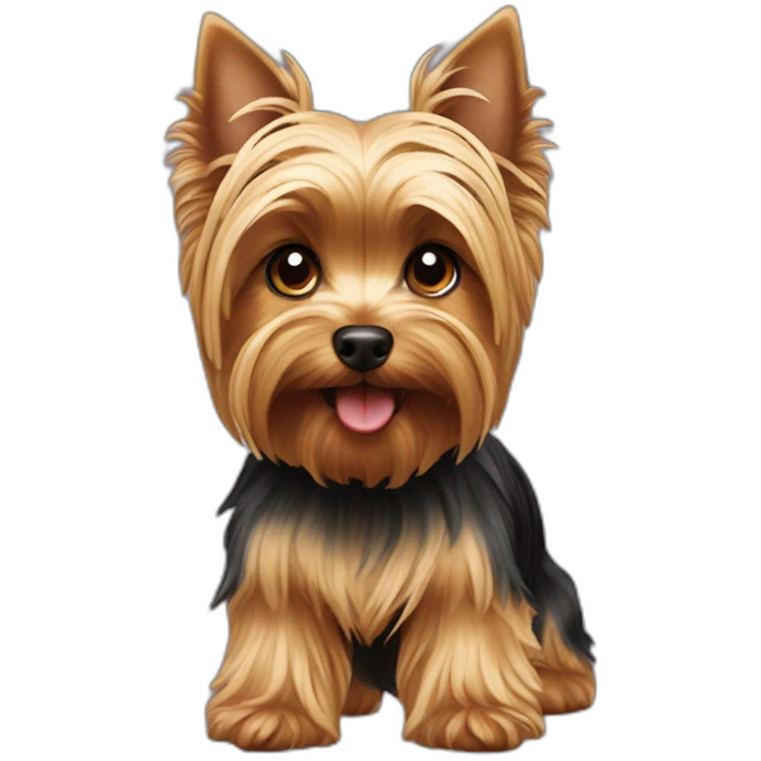yorkshire terrier playing emoji