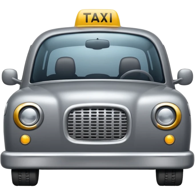 grey taxi emoji