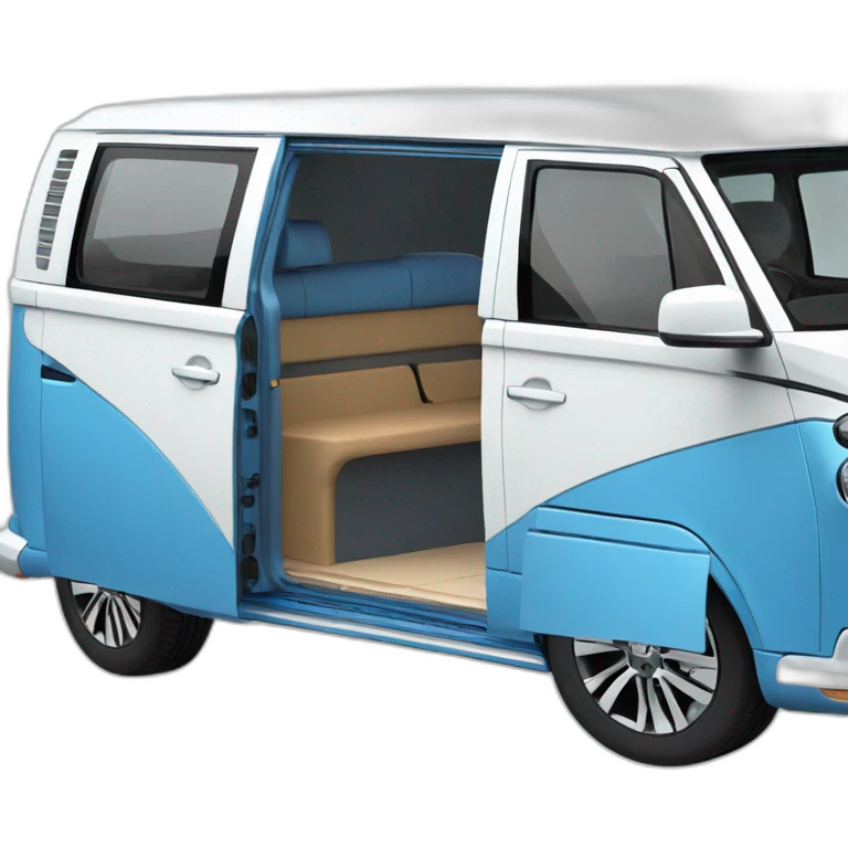 VW T6.1 California blue white emoji