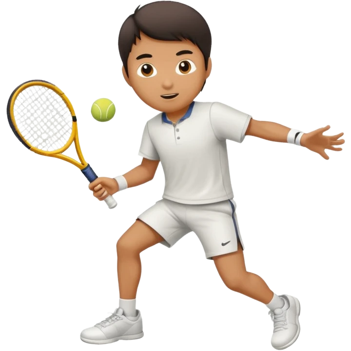 An Asian guy that plays tennis from USC emoji