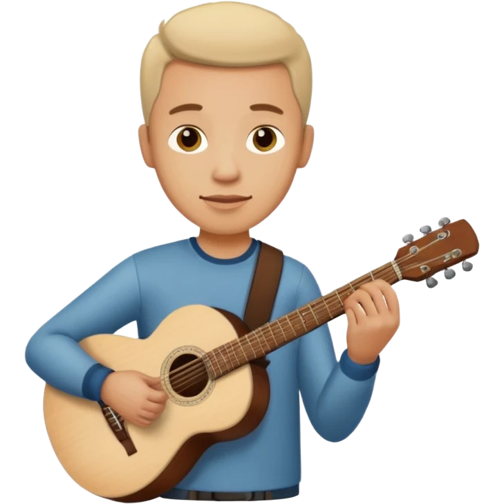 man holding guitar emoji