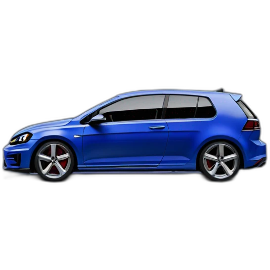 Volkswagen golf 7R noir emoji