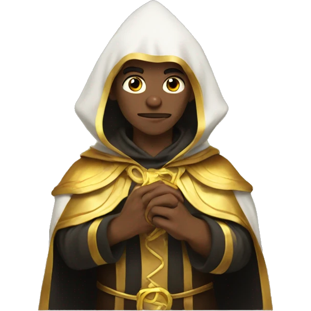 a mage with a gold capes emoji
