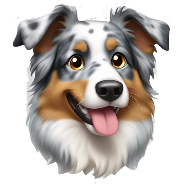 Blue Merle Australian Shepard  emoji