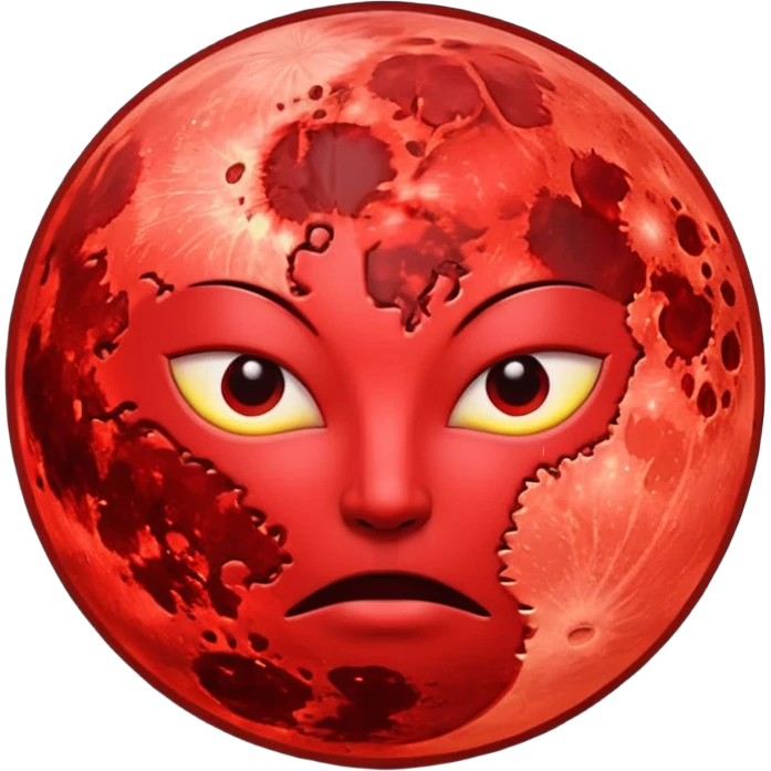 Blood moon emoji