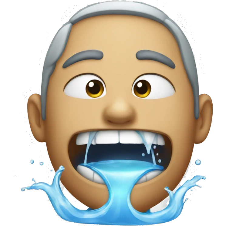 water from mouth emoji