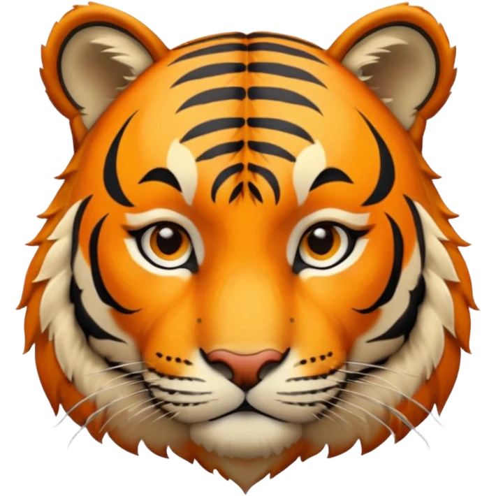 High resolution of a tigar emoji