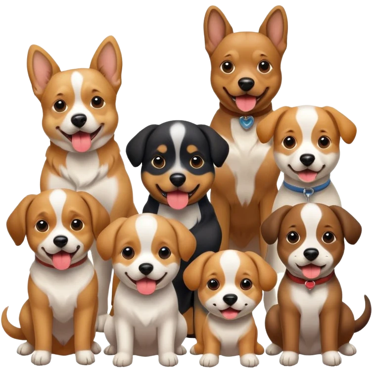 Gang of dogs emoji