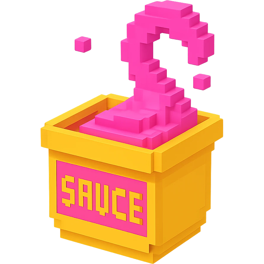 сделай соус из фастфуда розовый светящийся, no background  emoji