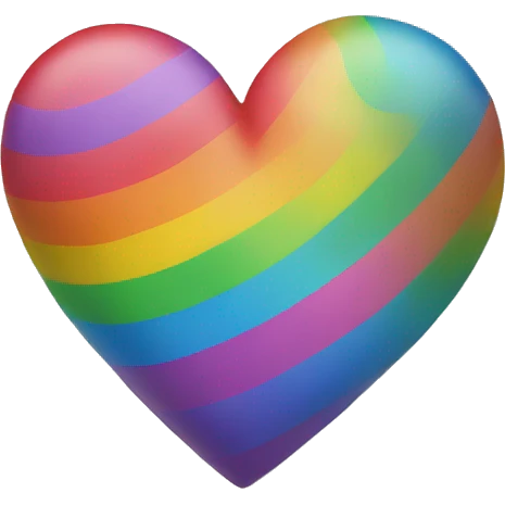 Rainbow heart emoji