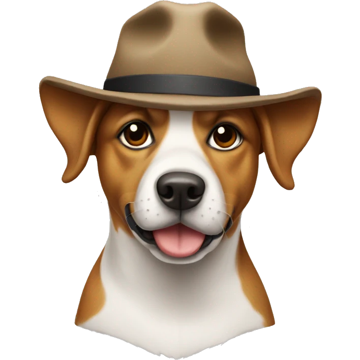 dog wearing a hat emoji