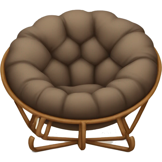Brown papasan chair cosy emoji