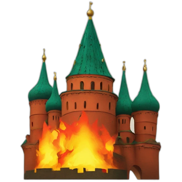 kremlin on fire emoji
