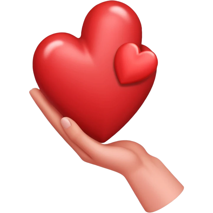 Hello hand with hearts  emoji