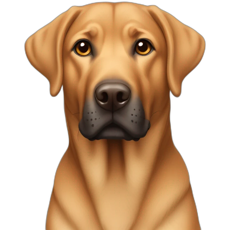 Light Brown labrador crossed with beauceron emoji