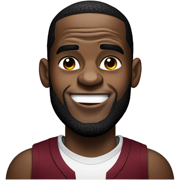 LeBron James with his tongue out  emoji