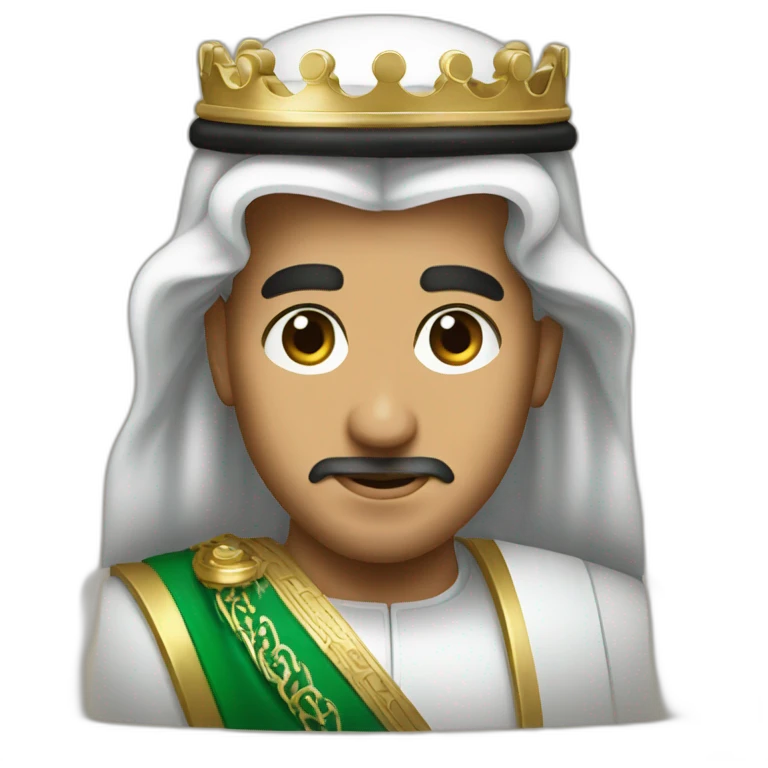 King of Saudi Arabia Salman face emoji