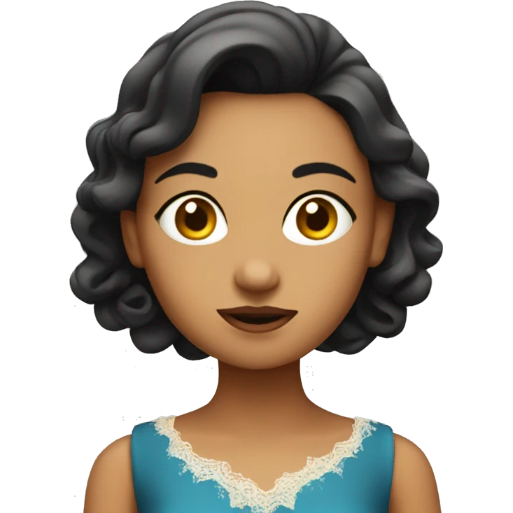Girl In dress with cigar  emoji