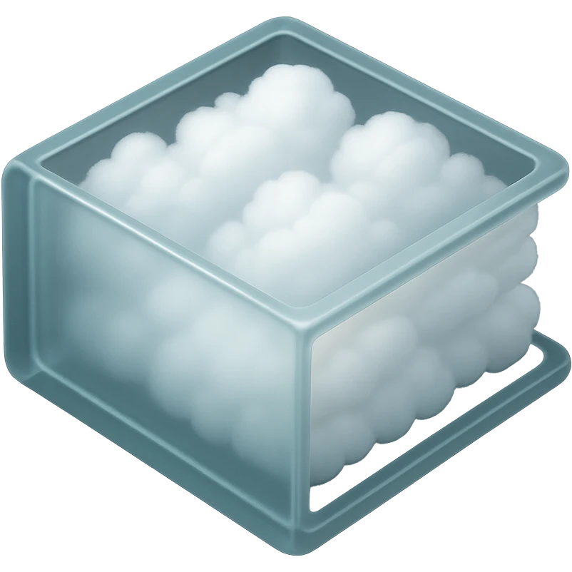 thick book with pages made of bright white fluffy clouds, matte glass style emoji