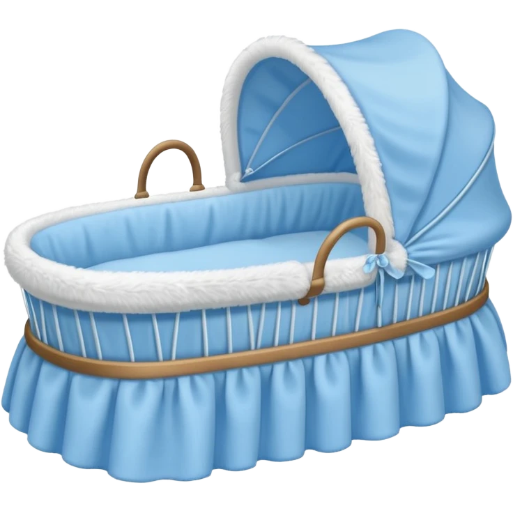 blue baby bassinet emoji