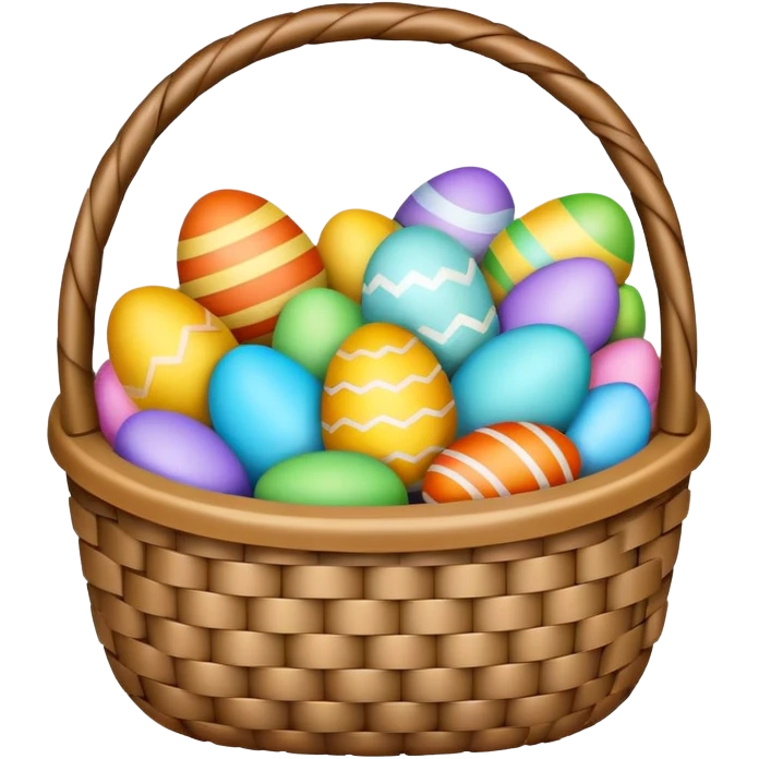 Beautiful Easter basket emoji