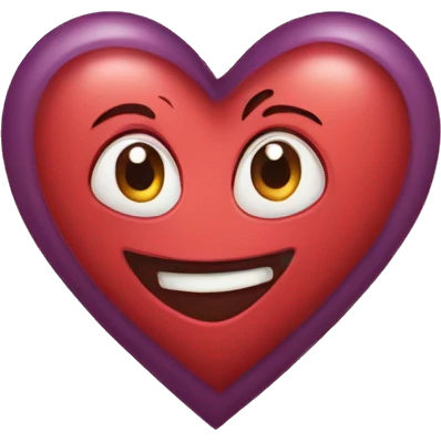 Corazón con estampado emoji