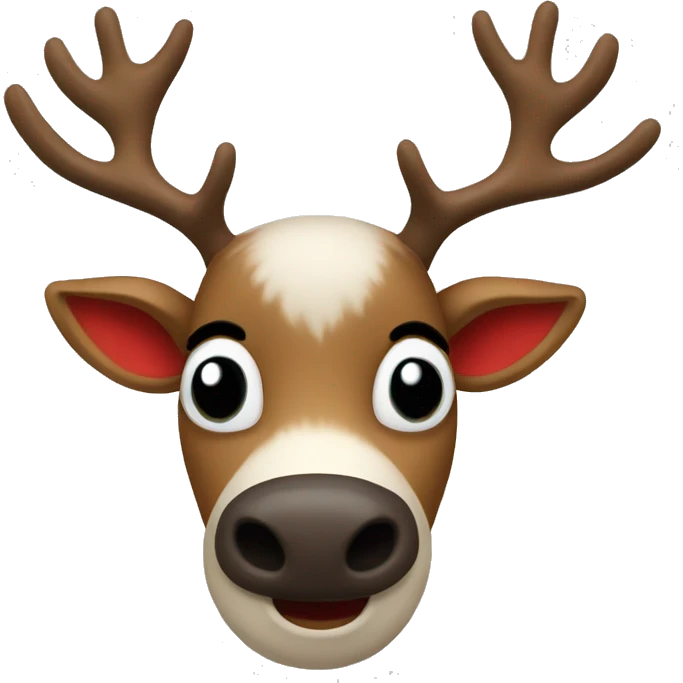 Red Nosed Reindeer emoji
